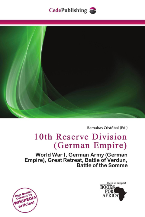 Buch 10th Reserve Division (German Empire) 