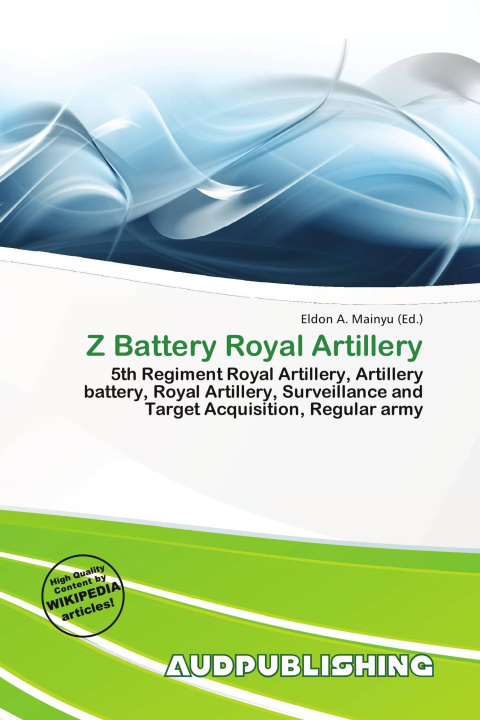 Livro Z Battery Royal Artillery 
