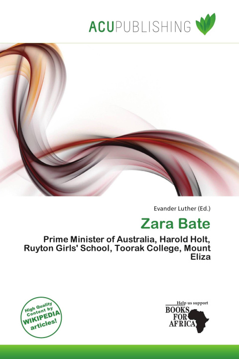 Boek Zara Bate 