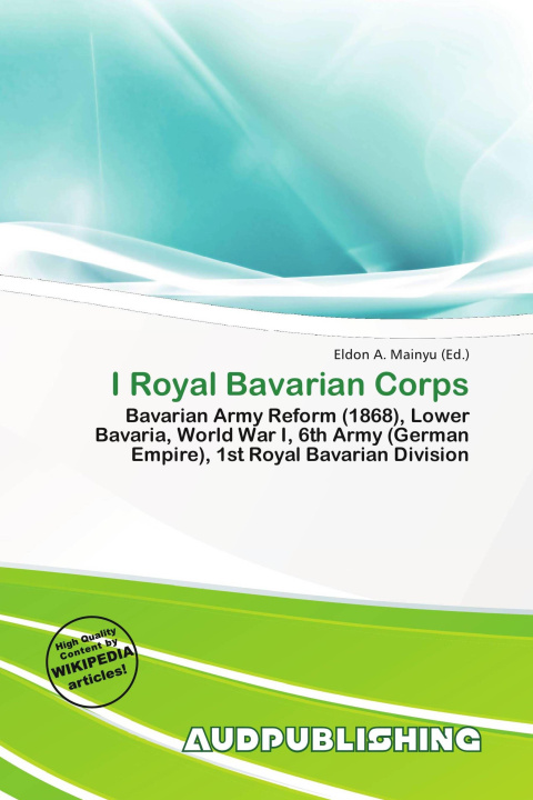 Książka I Royal Bavarian Corps 