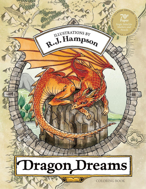 Knjiga Dragon Dreams Coloring Book R.J. Hampson