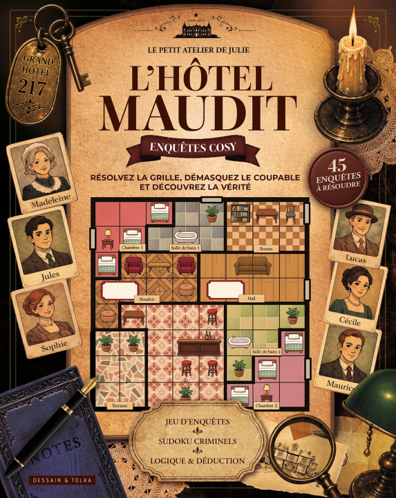 Könyv L'hôtel maudit Le petit atelier de Julie