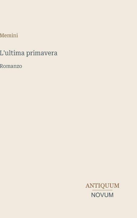 Könyv L'ultima primavera Memini