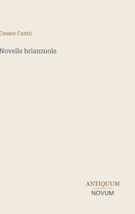 Könyv Novelle brianzuole Cesare Cantù