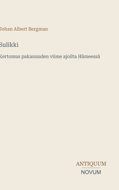 Könyv Sulikki Johan Albert Bergman