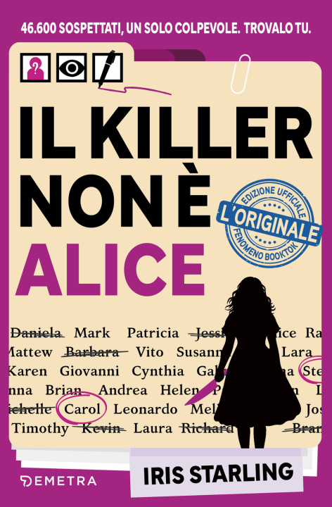 Libro killer non è Alice Iris Starling