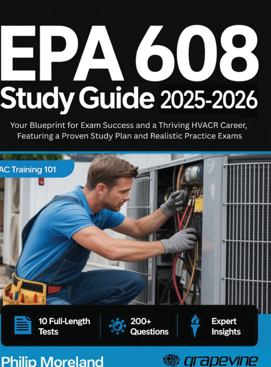 Könyv EPA 608 study guide 2025-2026 Philip Moreland