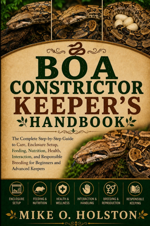 Könyv BOA CONSTRICTOR KEEPER'S HANDBOOK MIKE O. HOLSTON