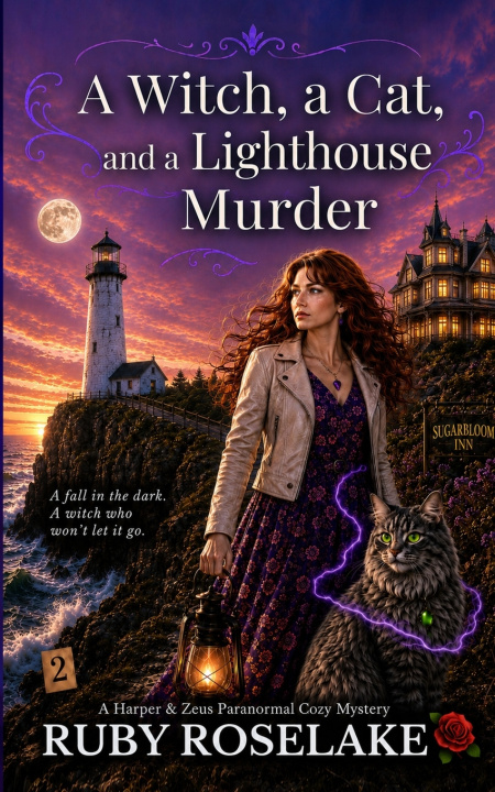 Könyv A Witch, a Cat, and a Lighthouse Murder Ruby Roselake