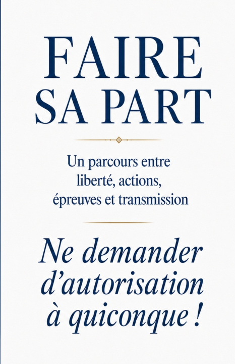 Könyv Faire sa part Moussa DIANKA