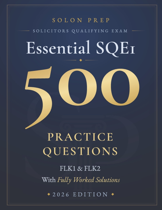 Könyv Essential SQE1 Questions Solon Prep