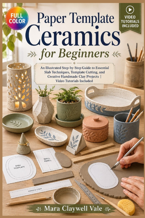 Könyv PAPER TEMPLATE CERAMICS FOR BEGINNERS MARA CLAYWELL VALE