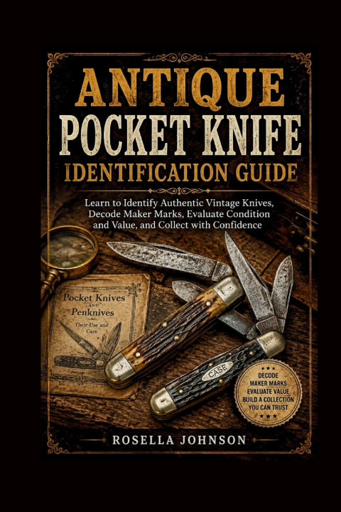 Könyv ANTIQUE POCKET KNIFE IDENTIFICATION GUIDE ROSELLA JOHNSON