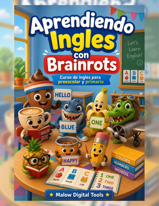 Könyv Aprendiendo ingles con brainrots Malow Digital Tools