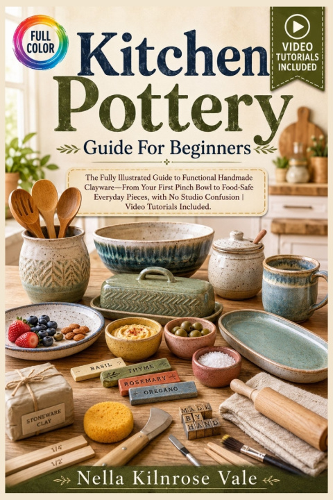 Könyv KITCHEN POTTERY GUIDE FOR BEGINNERS NELLA KILNROSE VALE