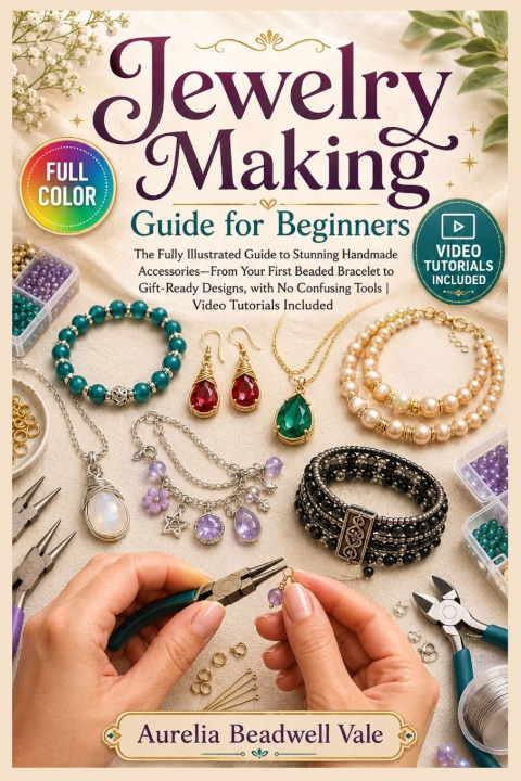 Könyv JEWELRY MAKING GUIDE FOR BEGINNERS AURELIA BEADWELL VALE