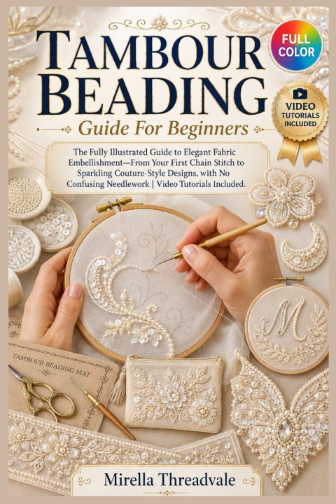 Könyv TAMBOUR BEADING GUIDE FOR BEGINNERS MIRELLA THREADVALE