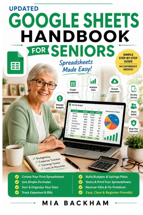 Könyv Updated Google Sheets Handbook for Seniors Mia Backham