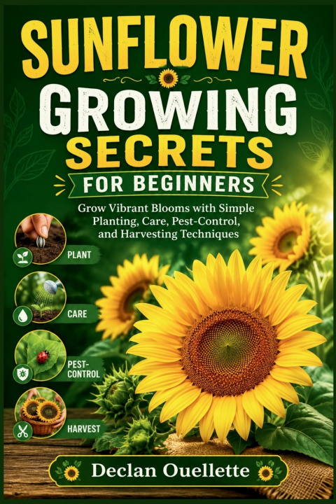 Könyv SUNFLOWER GROWING SECRETS FOR BEGINNERS Declan Ouellette