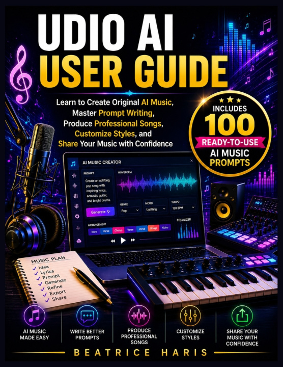 Könyv Udio AI User Guide Beatrice Haris