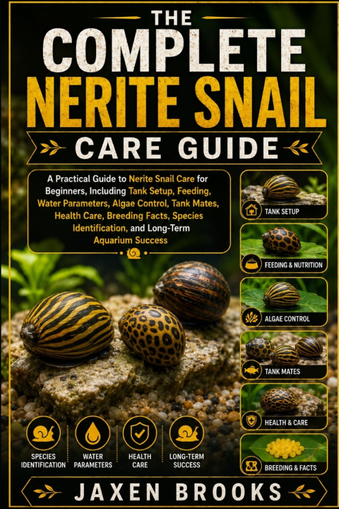 Könyv THE COMPLETE NERITE SNAIL CARE GUIDE JAXEN BROOKS