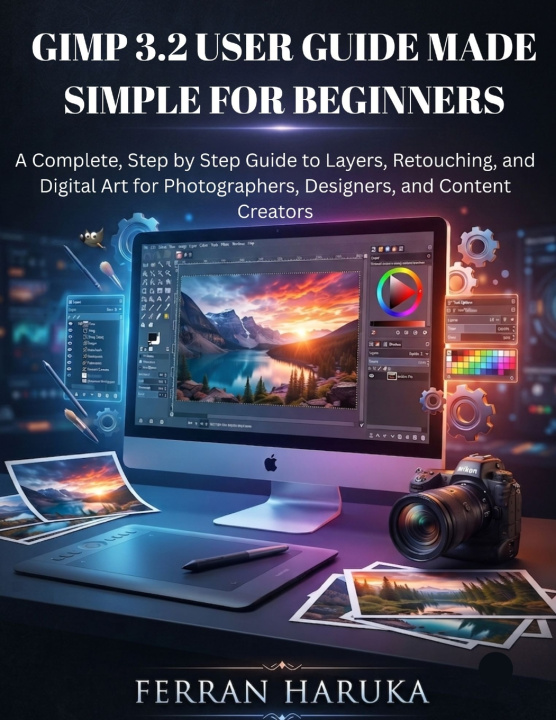 Könyv GIMP 3.2 USER GUIDE MADE SIMPLE FOR BEGINNERS FERRAN HARUKA
