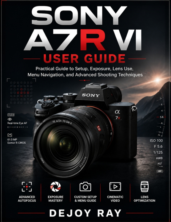 Könyv SONY A7R VI USER GUIDE DEJOY RAY