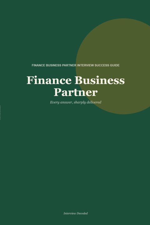 Könyv Finance Business Partner Interview Decoded