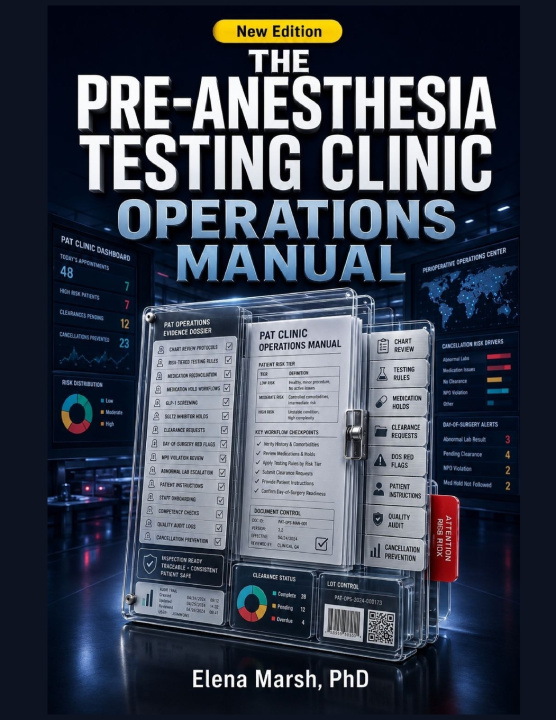 Könyv The Pre-Anesthesia Testing Clinic Operations Manual Elena Marsh