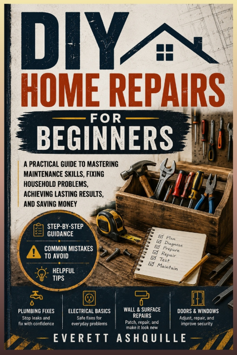 Könyv DIY Home Repairs for Beginners Everett Ashquille