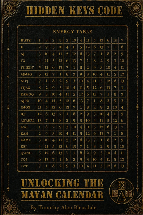 Könyv Mayan Tzolkin Calendar KEYS CODE Timothy Alan Bleasdale