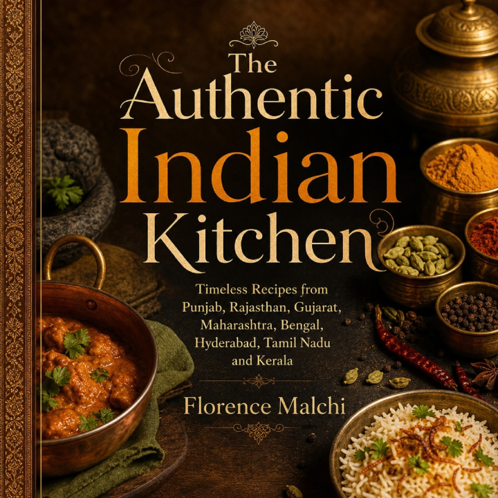 Könyv The Authentic Indian Kitchen Florence Malchi