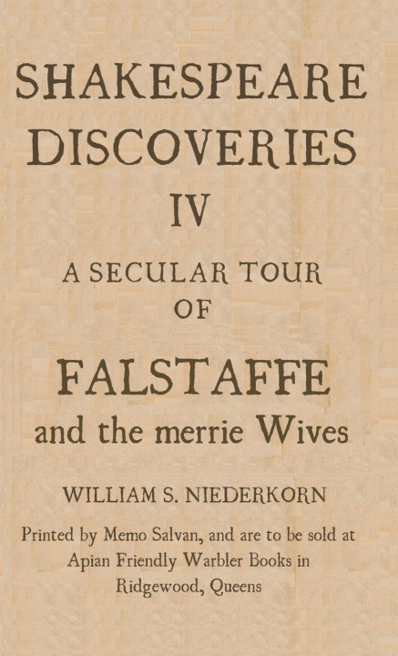 Книга Shakespeare Discoveries IV William S Niederkorn