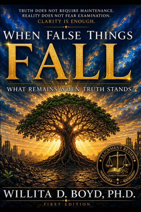 Book When False Things Fall Ph.D. Willita D. Boyd