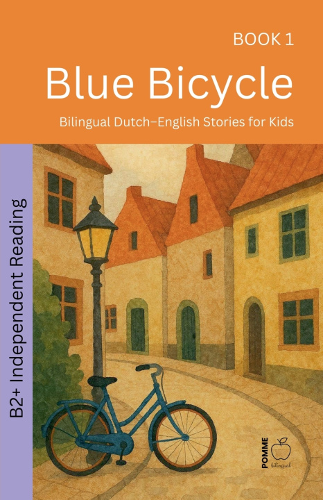 Carte Blue Bicycle Pomme Bilingual