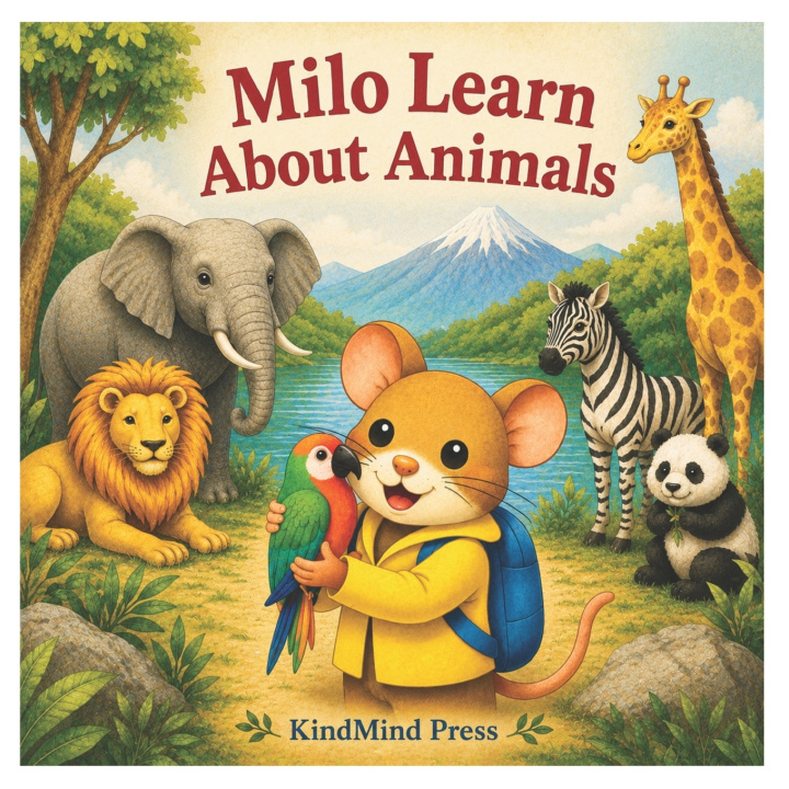 Книга MILO LEARN ABOUT ANIMALS KINDMIND PRESS
