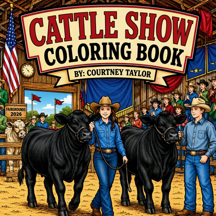 Книга Cattle Show Coloring Book Courtney Taylor