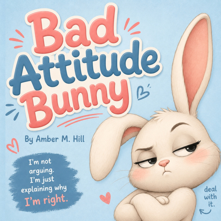 Carte Bad Attitude Bunny Amber M Hill
