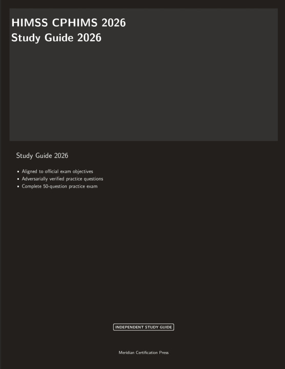 Book HIMSS CPHIMS 2026 Study Guide Meridian Certification Press
