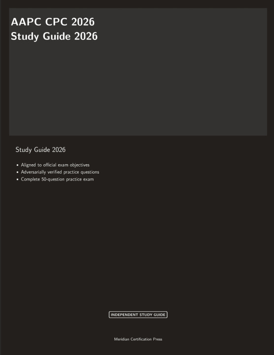 Książka AAPC CPC 2026 Study Guide Meridian Certification Press
