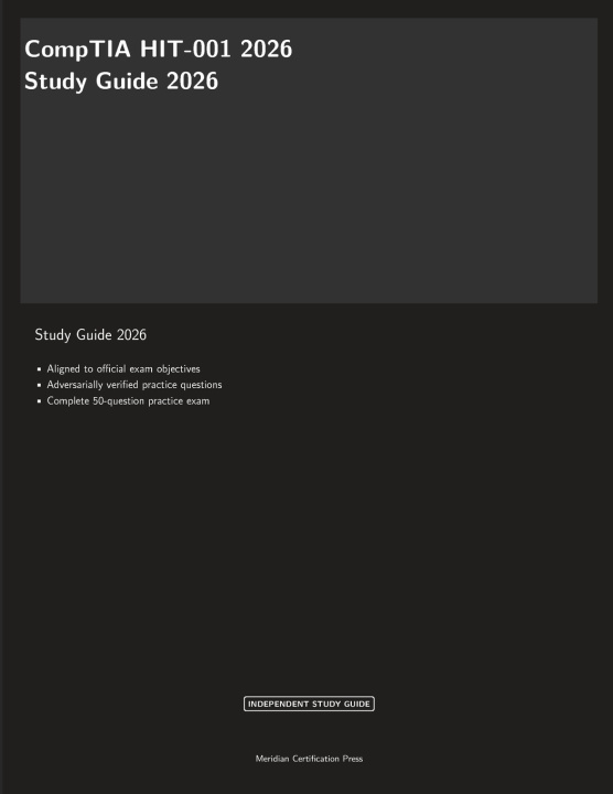 Książka CompTIA HIT-001 2026 Study Guide Meridian Certification Press