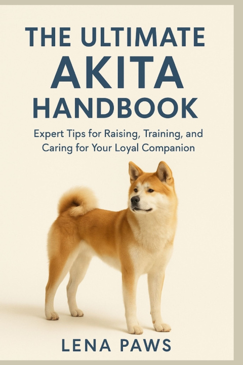 Könyv THE AKITA HANDBOOK LENA PAWS