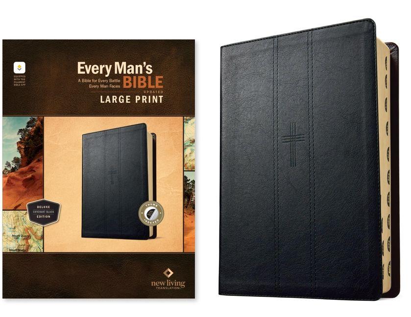 Kniha NLT Every Man's Bible, Large Print, Filament Enabled (Leatherlike, Covenant Black, Indexed, Red Letter) Dean Merrill