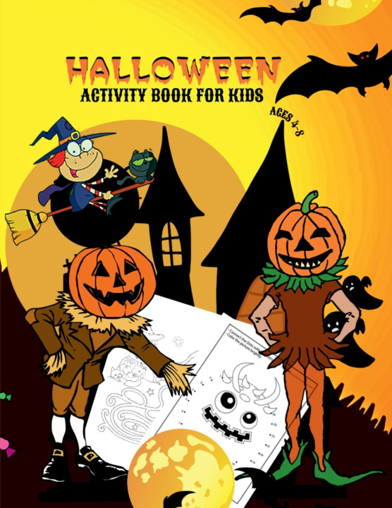 Książka Halloween Activity Book for Kids Ages 4-8 Rowa Rymer