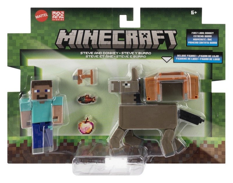 Igra/Igrača Figurka - Minecraft - Steve & Donkey - 8 cm 