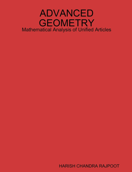 Könyv ADVANCED GEOMETRY HARISH CHANDRA RAJPOOT