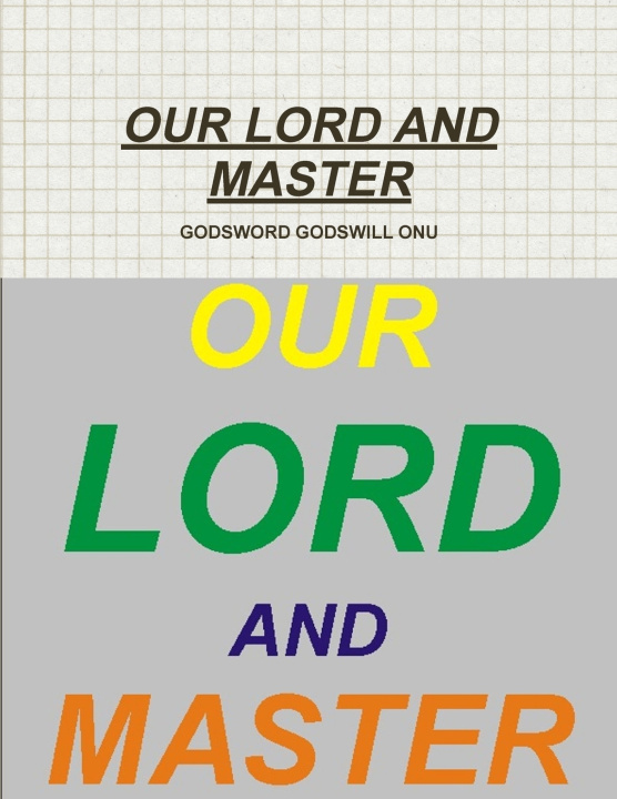 Carte OUR LORD AND MASTER GODSWORD GODSWILL ONU