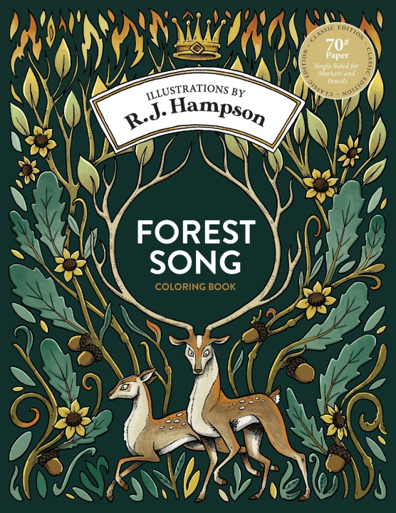 Βιβλίο Forest Song Coloring Book R.J. Hampson