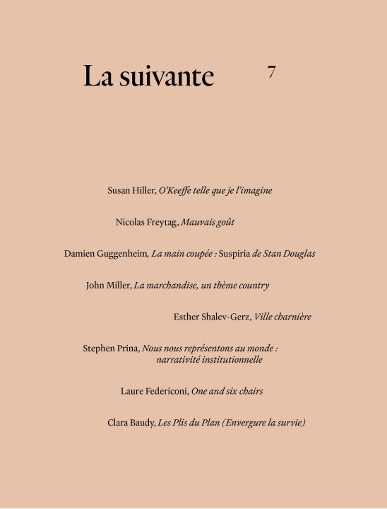 Книга La suivante 7 