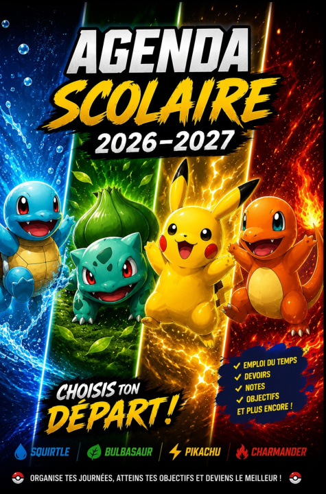 Knjiga Agenda Scolaire Pokémon 2026-2027 Michelle Turner